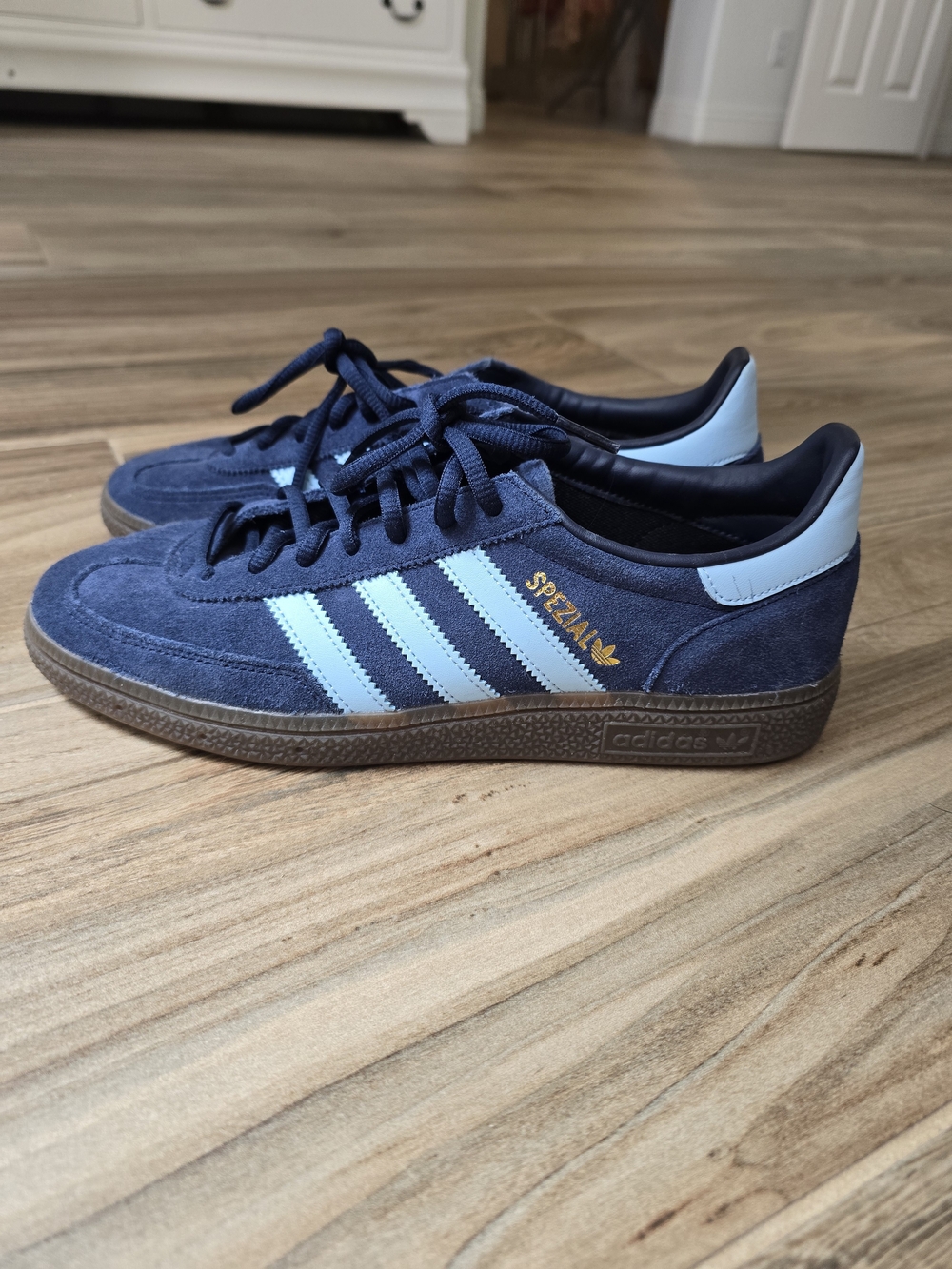 Adidas Spezial Navy and Light Blue Suede Sneakers Worn Once